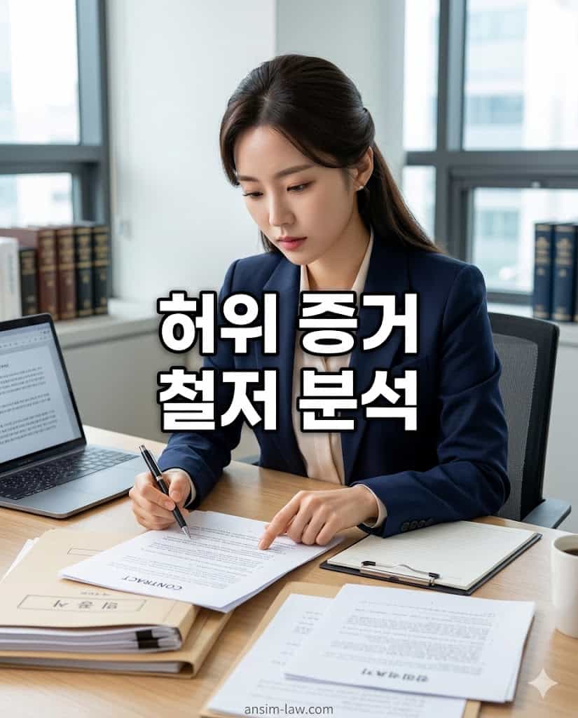 허위 증거를 철저히 분석하고 있는 미모의 20대 여성 법률 전문가의 모습