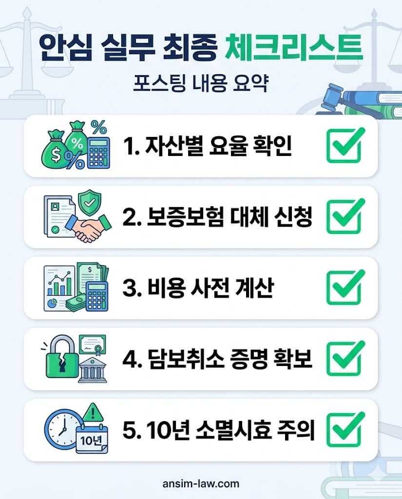 가압류 담보제공 및 공탁금 회수를 위한 핵심 실무 체크리스트