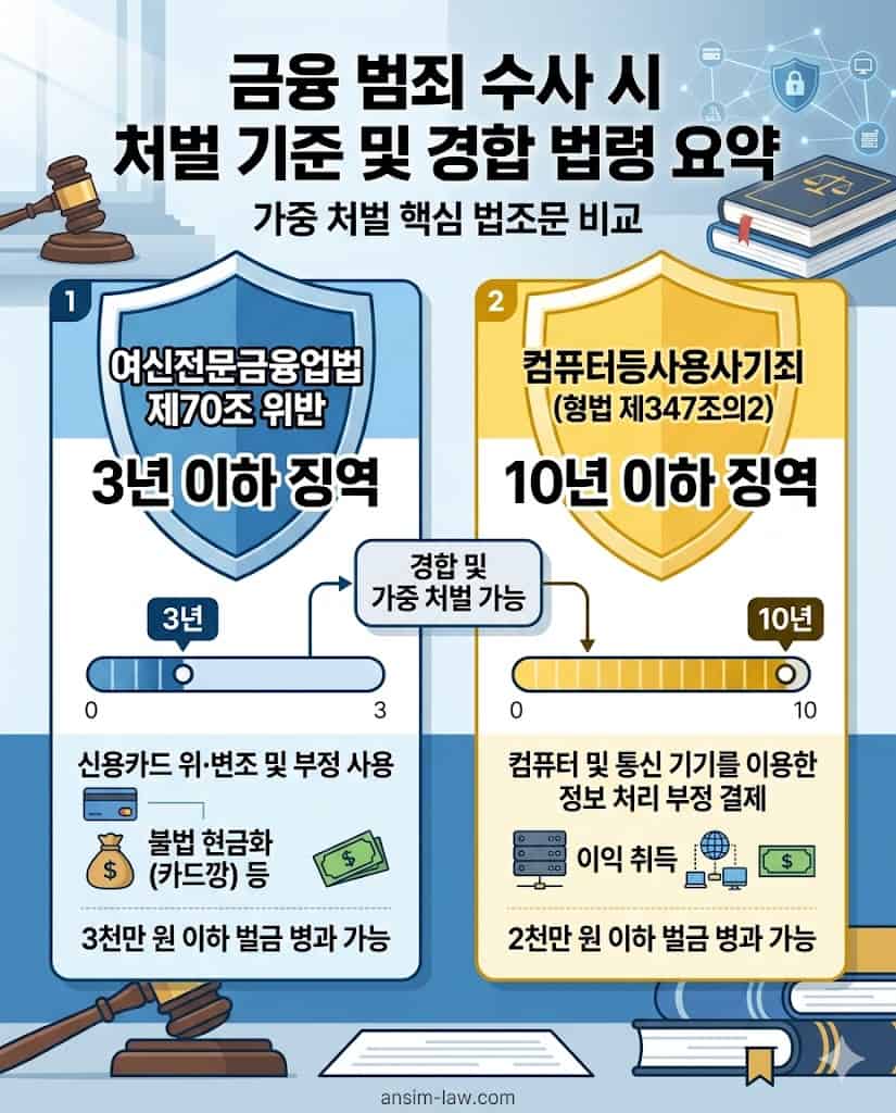 카드깡 및 컴퓨터등사용사기죄 예상 형량 및 처벌 기준 요약
