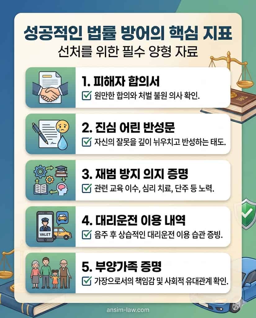 형사 처벌 수위를 낮추기 위한 필수 양형 자료 체크리스트