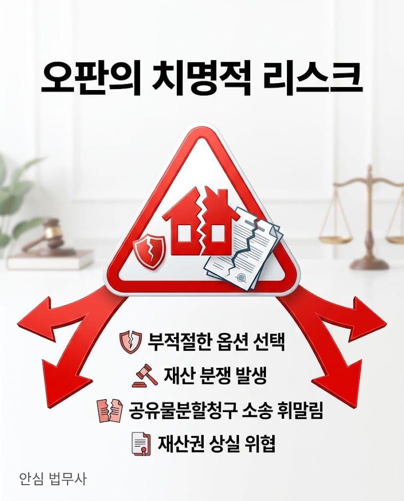 내게 맞지 않는 부부공동명의 변경으로 인한 통제권 상실 경고 인포그래픽