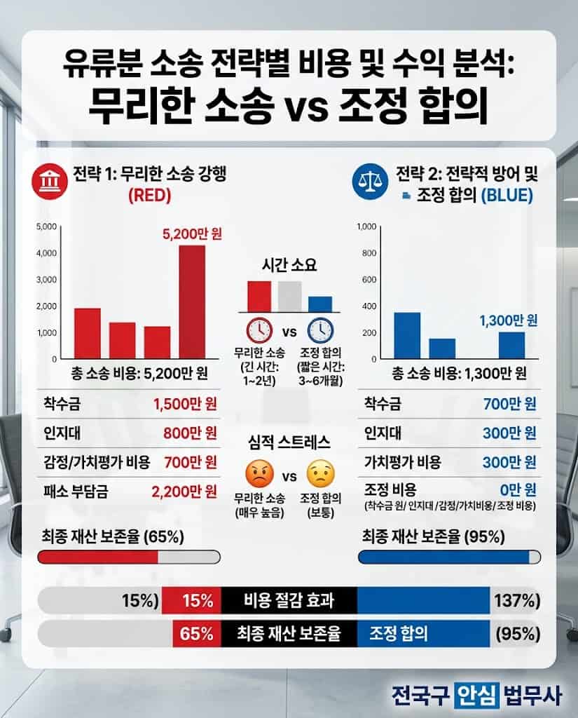 유류분반환청구소송비용-손익-분석-부동산감정평가비용-전국구-안심-법무사