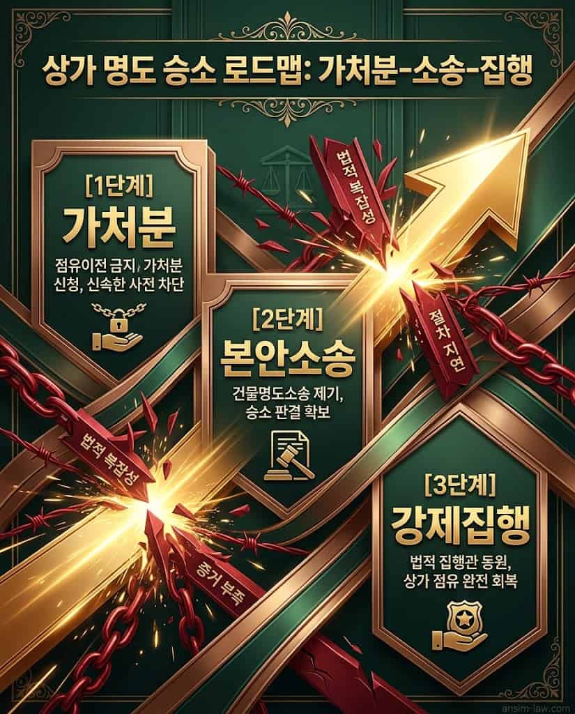 부동산 점유이전금지가처분 동시 진행 상가 명도소송 성공 로드맵