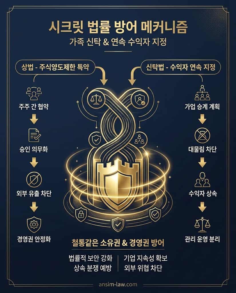 상법과 신탁법 교차 적용을 통한 가족법인 지분율 등기 철통 방어 메커니즘 차명주식 증여세 면제 한도 활용