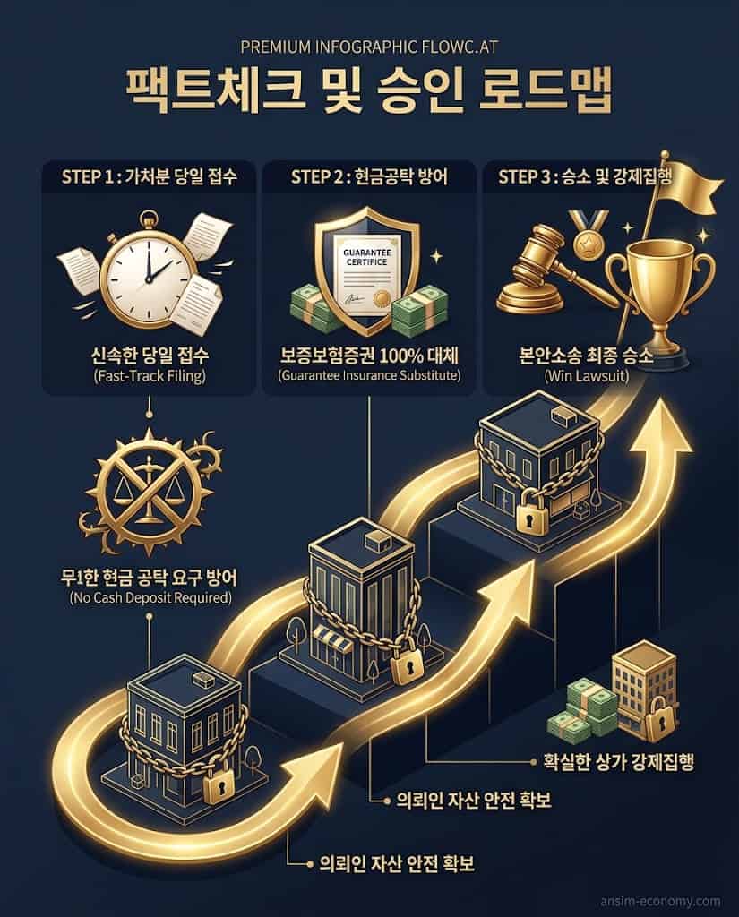 강제집행 수임료 방어 및 공장 부동산 가압류 공탁금 로드맵