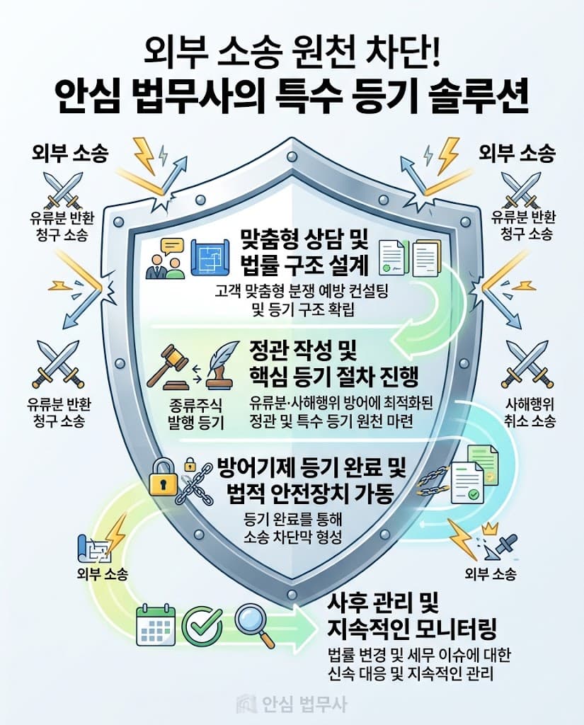 종류주식 발행 등기 소송 리스크 원천 차단 방어막 및 국세청 세무조사 타겟 회피 솔루션