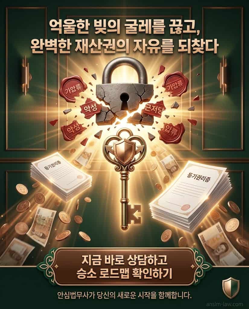 안심법무사 1:1 맞춤형 방어 진단 근저당권 말소 소송 완벽 해결 및 성공 완료
