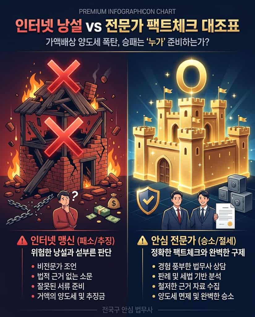 지분 양도차익 계산 시 증여세 30% 룰 vs 양도세 5% 룰 팩트체크 대조표