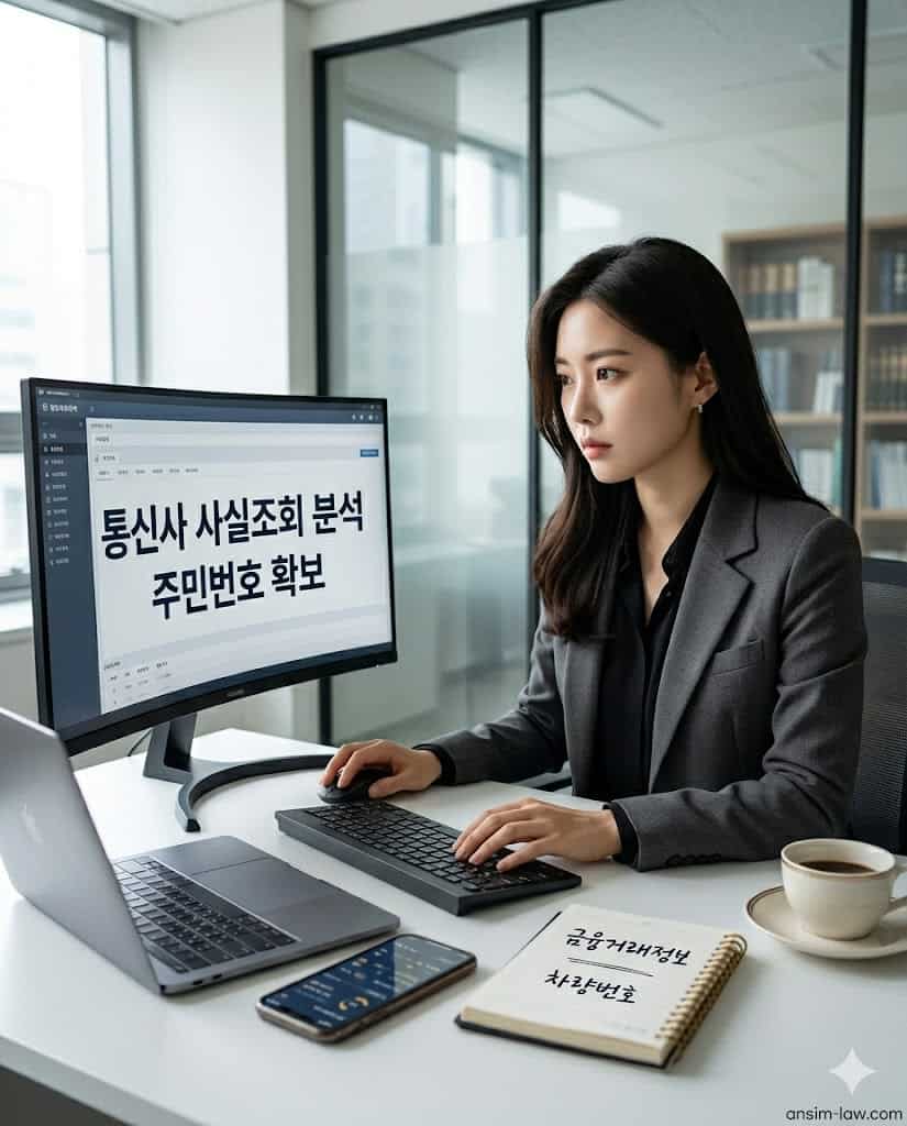 법무 전문가가 통신사 사실조회를 분석하는 과정