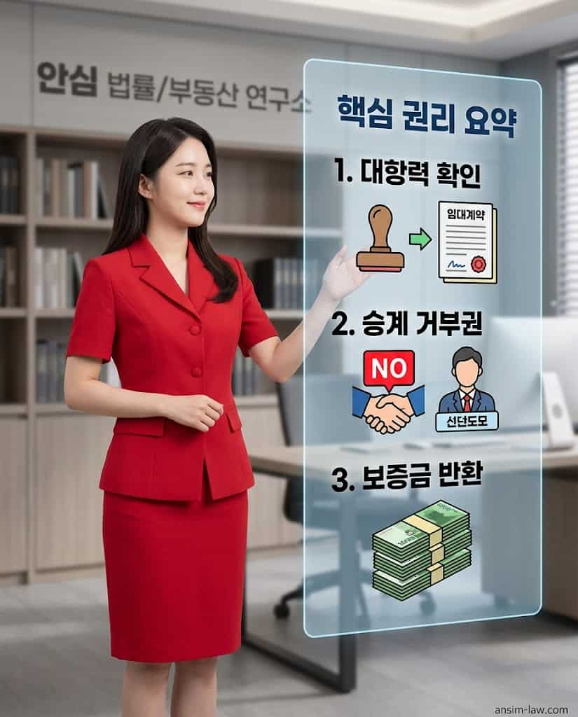 안심 법무사의 집주인 변경 시 세입자 핵심 권리 요약 설명