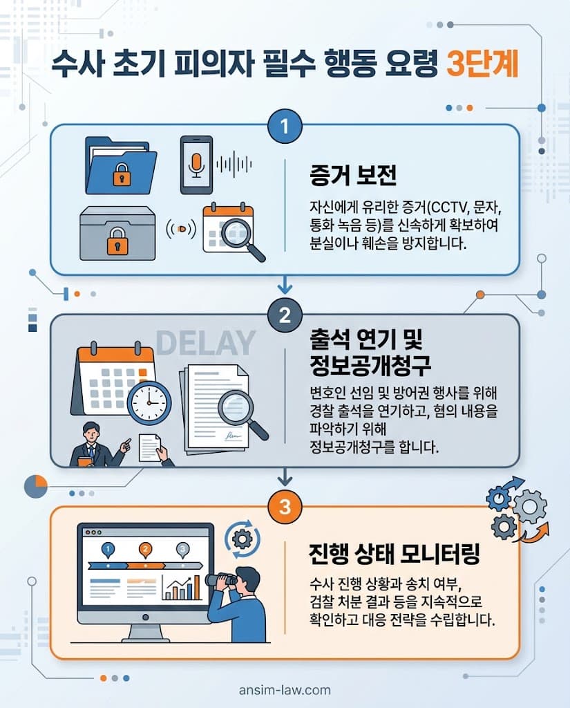 경찰 수사 초기 억울한 피의자를 위한 3단계 핵심 대응 프로세스