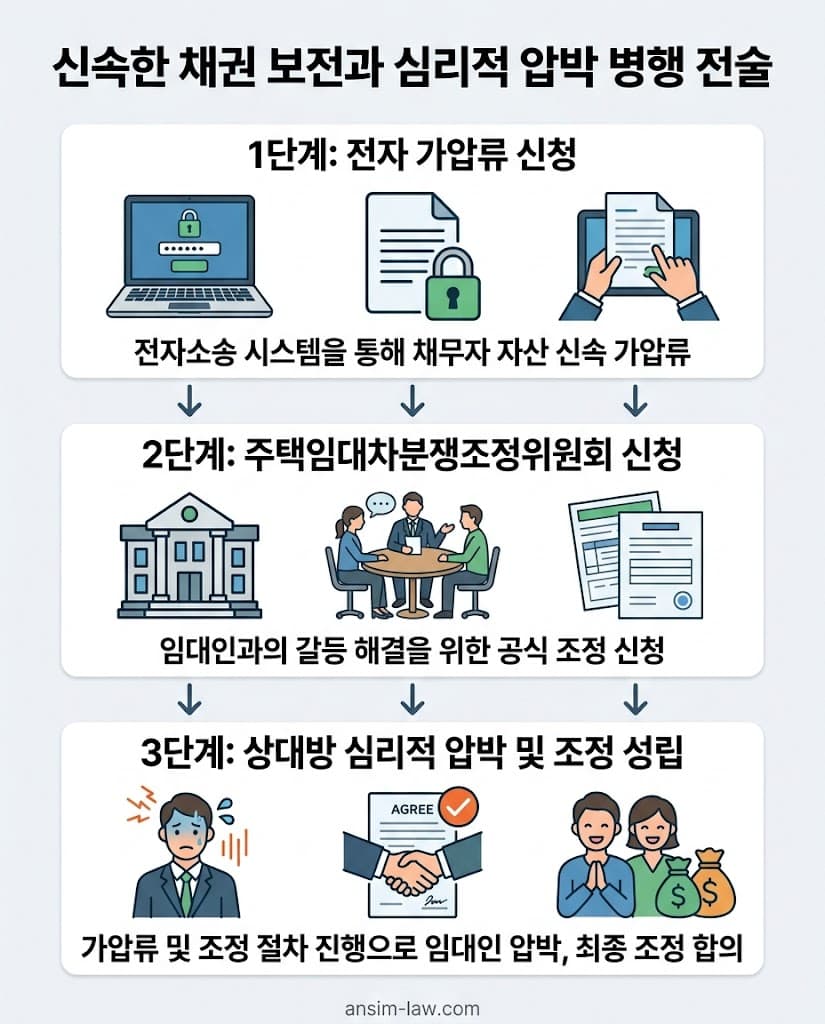 가압류 신청부터 조정위원회 회부까지의 3단계 핵심 행동 요령