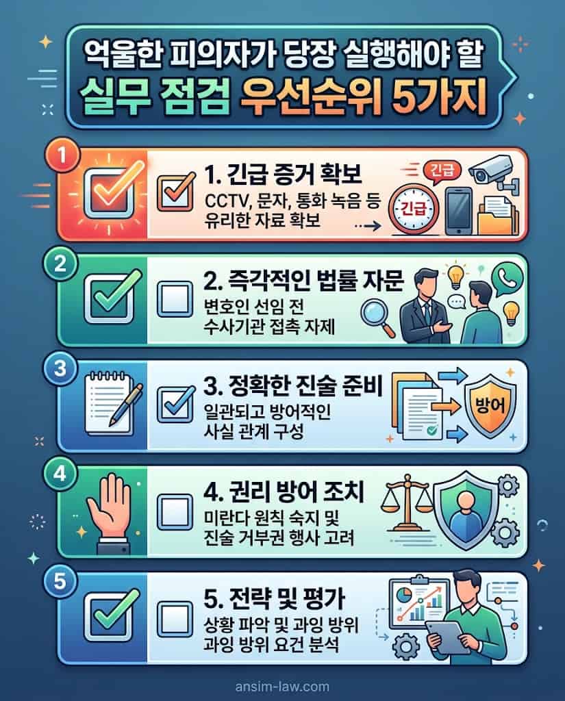 형사 피의자가 구속을 피하기 위해 당장 점검해야 할 5대 체크리스트