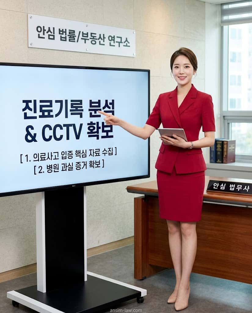 진료기록부 원본 확보 및 EMR 로그 기록 분석의 중요성을 설명하는 안심 법무사