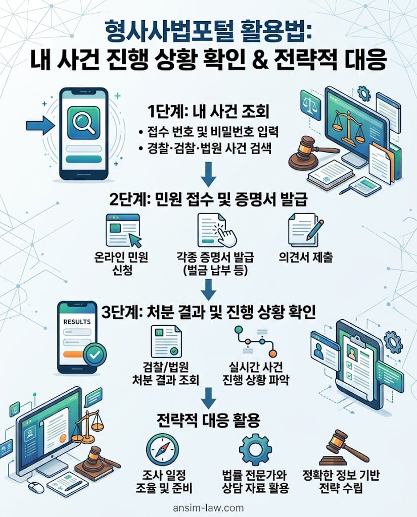 형사사법포털을 활용한 사건 처분 결과 실시간 조회 및 대응 절차