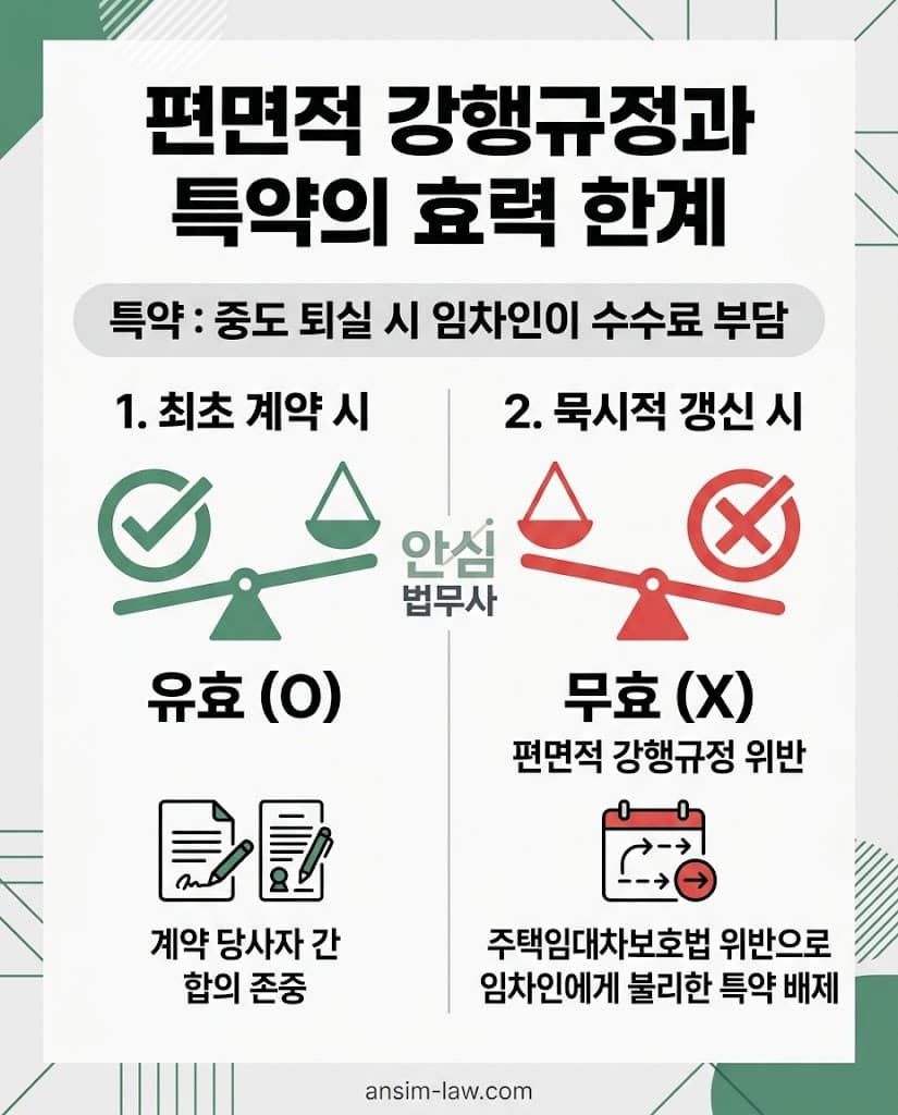 주택임대차보호법 제10조 편면적 강행규정에 근거한 임차인 불리 특약의 무효 판단 기준