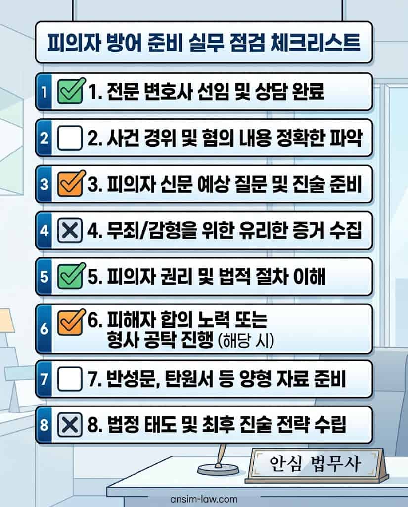 법적 리스크 방어 및 상황 진단을 위한 실무 점검표 및 필수 우선순위 대조