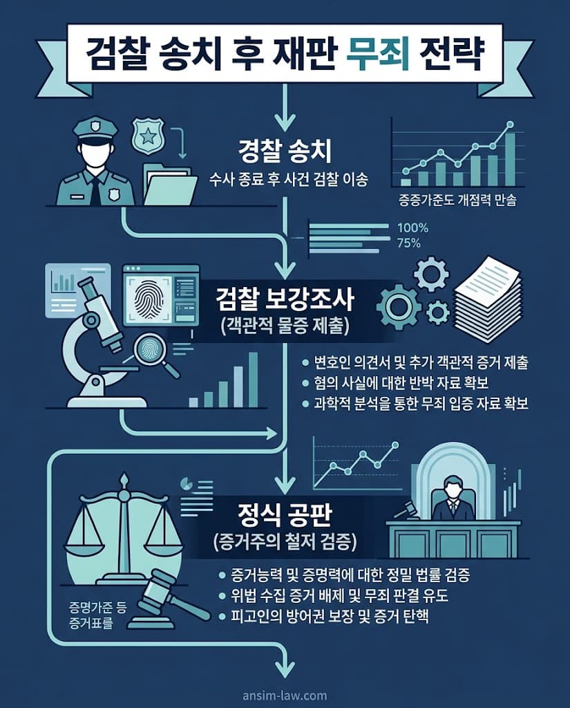 경찰 송치부터 정식 공판까지 이어지는 형사 재판 무죄 쟁취를 위한 방어 전략