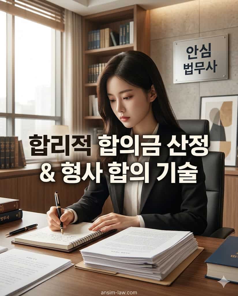 성범죄 합의금 산정 기준과 실전 합의 기술을 분석하는 안심 법무사 업무 모습