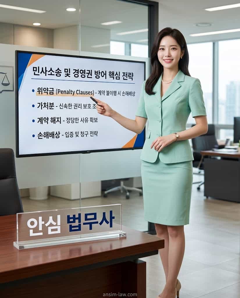 주주간 계약 위반 시 민사소송 전략을 설명하는 안심 법무사