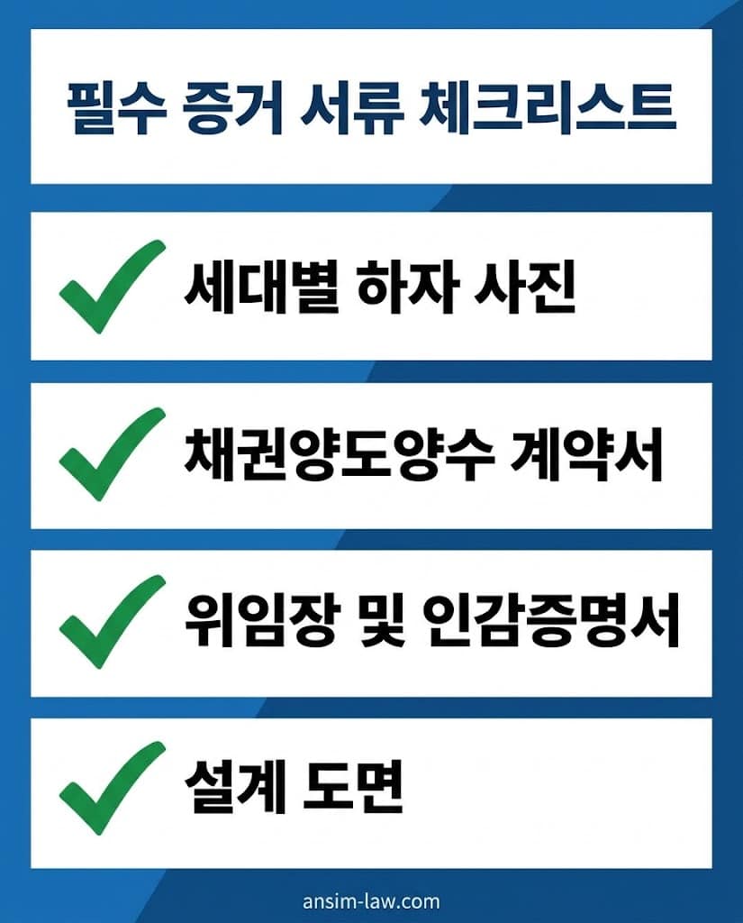 소장 접수 전 입주자대표회의가 준비해야 할 필수 증거 서류 체크리스트