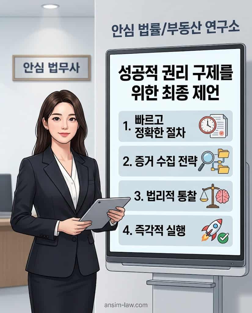 성공적 권리 구제를 위한 최종 법적 제언 및 실행 계획