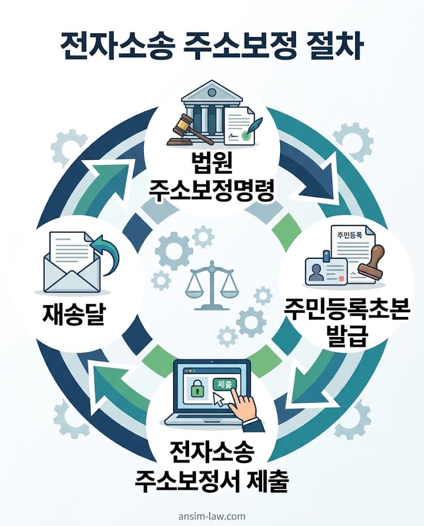전자소송 진행 시 주소보정명령 대처 및 피고 주소지 파악 절차