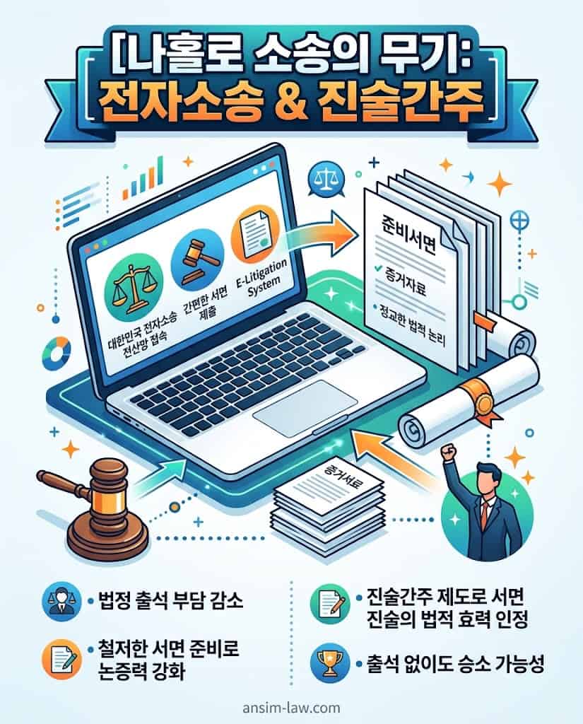 전자소송 시스템 활용 및 진술간주 제도 안내