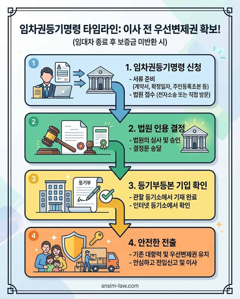 이사 전 반드시 확인해야 할 임차권등기명령 신청 및 등기부 기입 절차